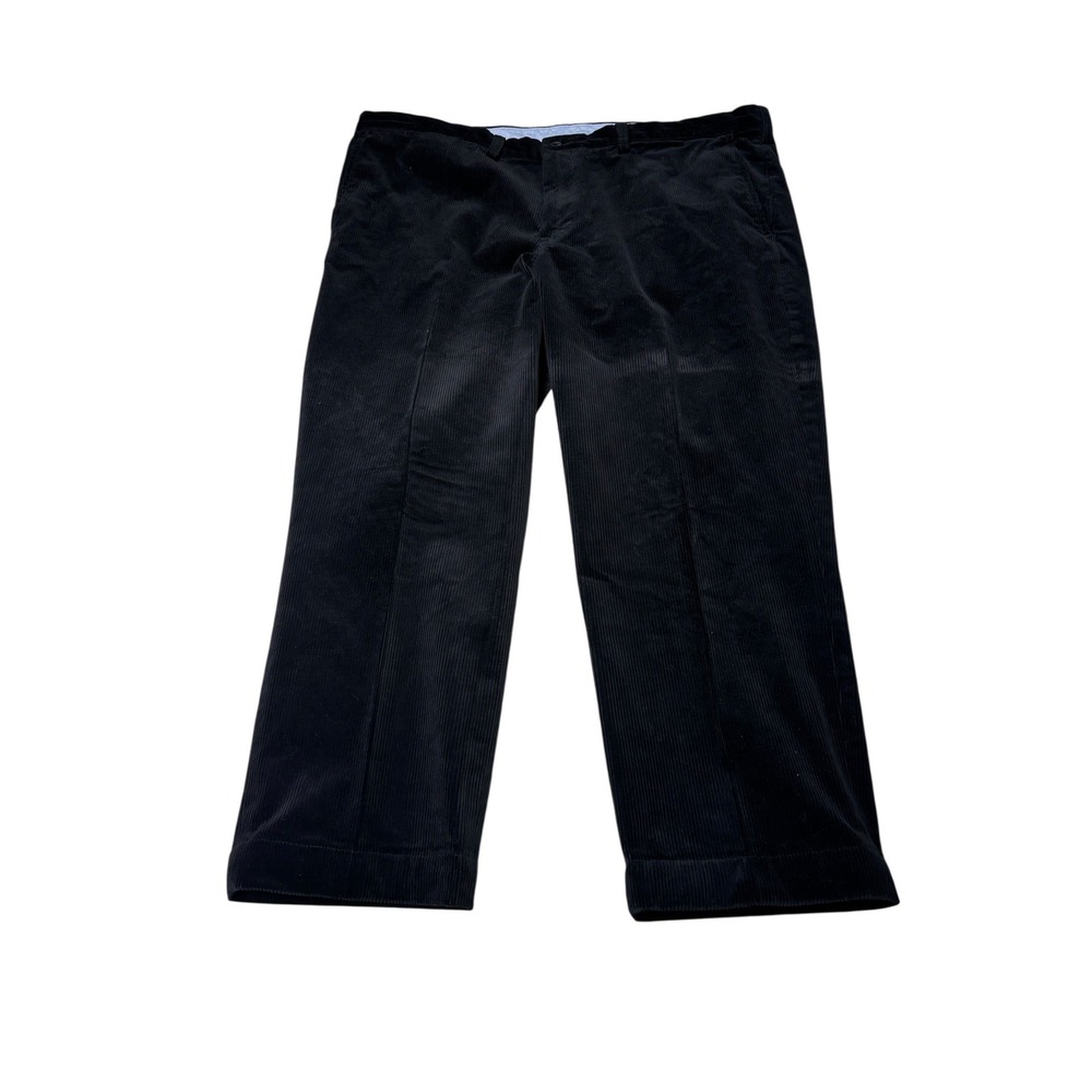 Polo Ralph Lauren Mens Corduroy Pants Black Stretch Straight Fit 42x26 Actual